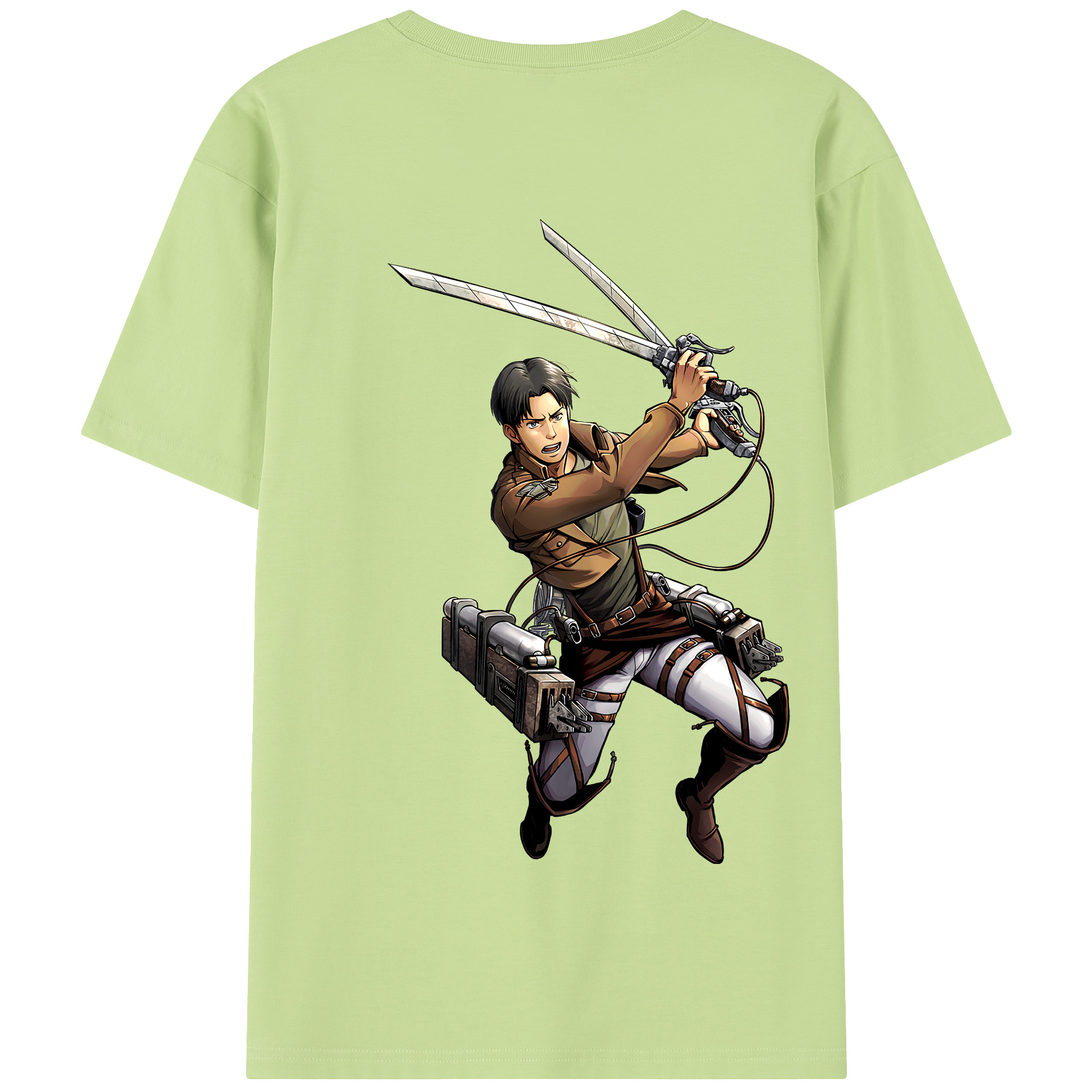 （画像用） 進撃の巨人 Attack on Titan 綿100％半袖Tシャツ（背面プリント）